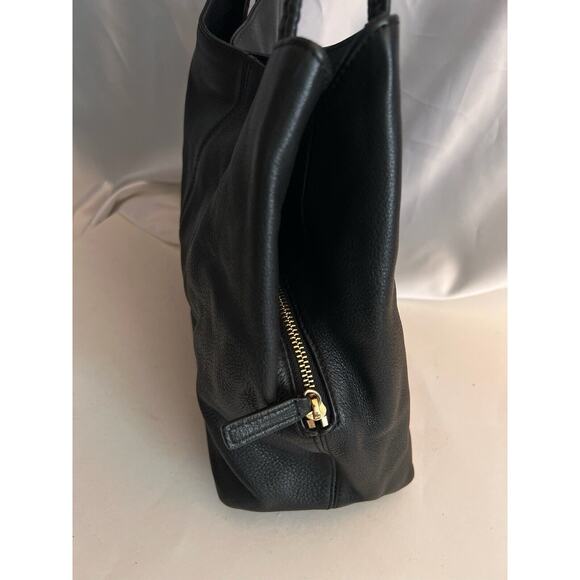 VINCE CAMUTO MEDIUM PEBBLED LEATHER TOTE BAG SHOULDER BLACK - Picture 3 of 8